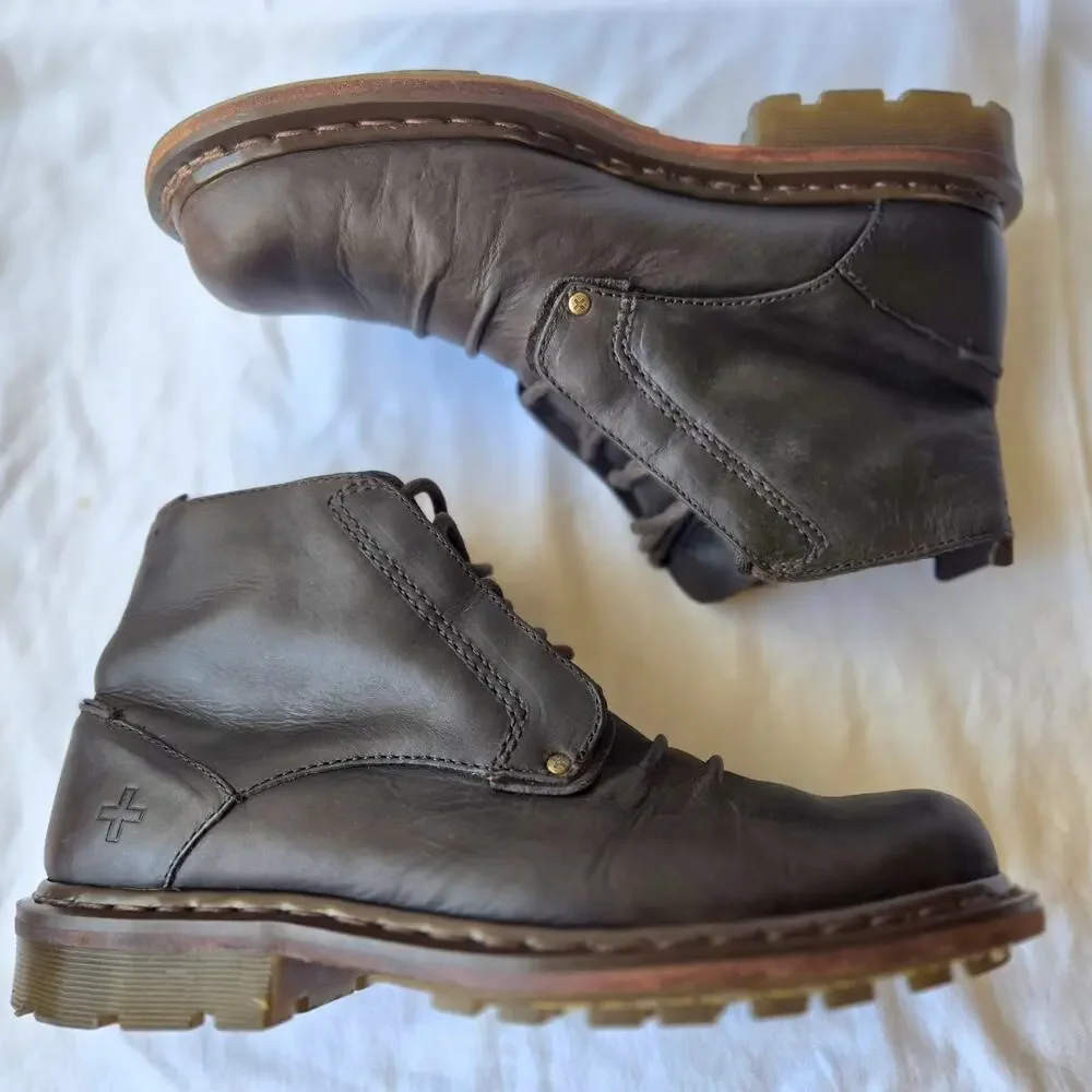 Vintage Dr Martens 11539 Men's Lace Up Ankle Boots Brown Size 11